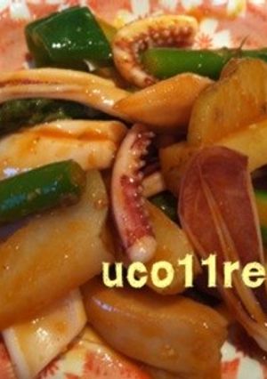 イカと野菜のコチュジャン炒め-レシピのメイン写真