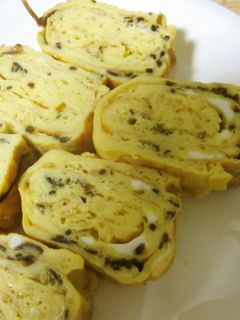 ごまと塩昆布の卵焼き-レシピのメイン写真
