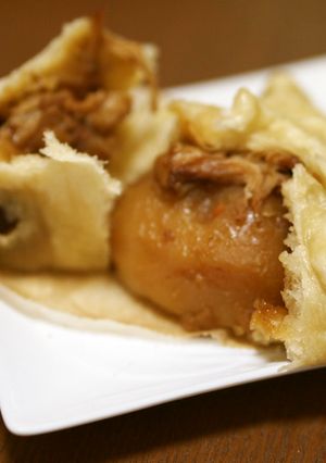 『豚の角煮』の残りで中華まん。-レシピのメイン写真