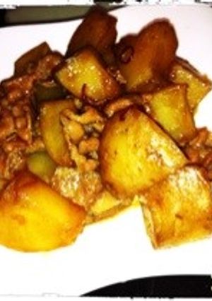 豚肉とじゃがいもの甘辛煮-レシピのメイン写真