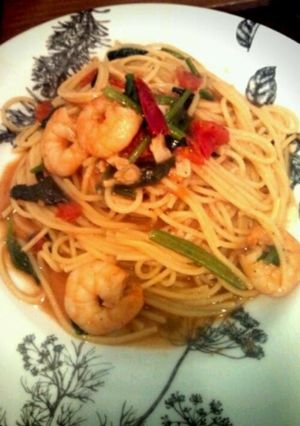 えびとフレッシュトマトのパスタ-レシピのメイン写真