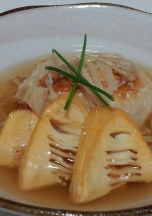 筍と餅のえのきあんかけ-レシピのメイン写真