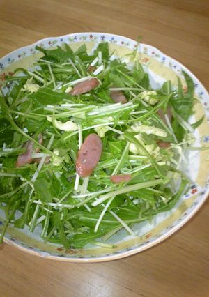 水菜もりもりサラダ-レシピのメイン写真