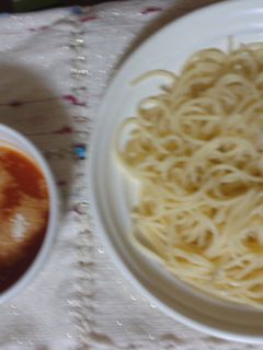 トマトつけスパ-レシピのメイン写真