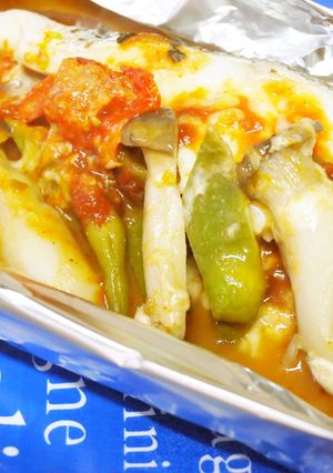 レストラン級な真鱈のピザ風ホイル焼き！-レシピのメイン写真