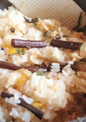 もちもち！わらび山菜おこわ(離乳食OK)-レシピのメイン写真