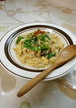 簡単ランチ☆ふわふわ卵のスープご飯-レシピのメイン写真
