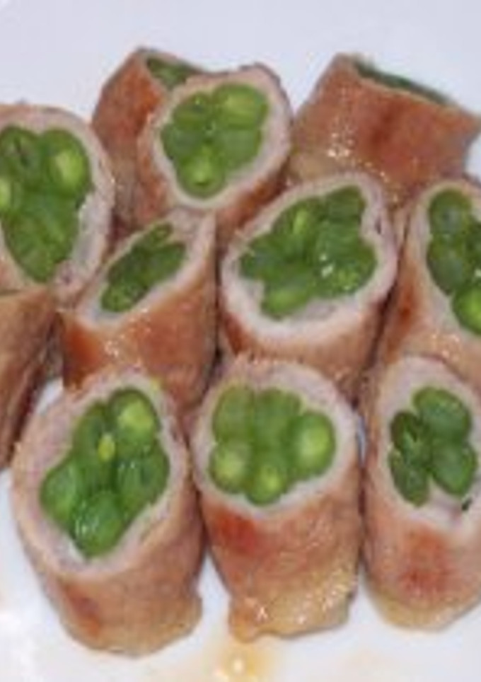 おべんと箱を飾る、いんげんの豚肉巻き-レシピのメイン写真