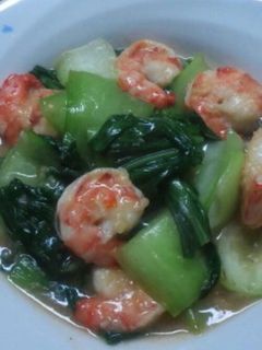 海老と青梗菜の中華炒め-レシピのメイン写真