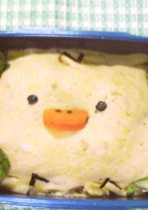 キイロイトリのオムライス弁当☆キャラ弁-レシピのメイン写真