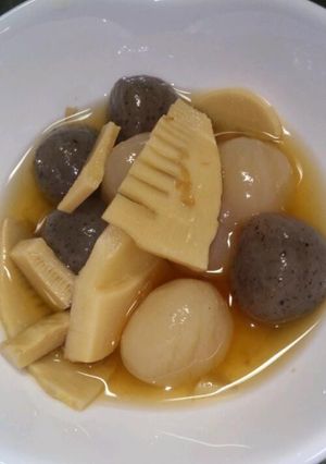 タケノコとこんにゃく煮-レシピのメイン写真