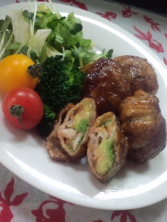 海老アボガド♪肉巻き(^_^)v-レシピのメイン写真