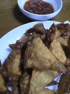 変わりエビチリ〜揚げワンタン〜-レシピのメイン写真