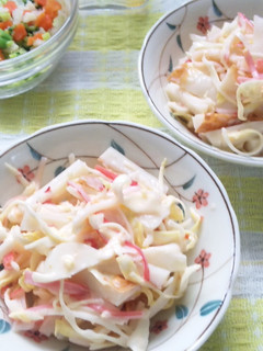 ちくわとキャベツのピリ辛マヨサラダ-レシピのメイン写真