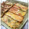 コーンと水菜のチーズチヂミ★ピザ味