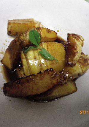 お手軽♪焼きたけのこのはちみつ醤油煮-レシピのメイン写真
