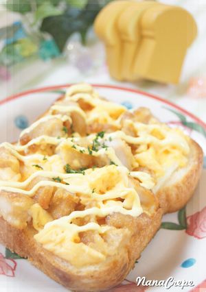 親子トースト♫-レシピのメイン写真