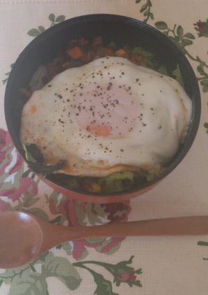 ずぼら飯シリーズ１☆ロコモコモドキ-レシピのメイン写真
