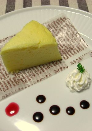 しゅわっ♥ヨーグルトスフレチーズケーキ♪-レシピのメイン写真