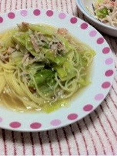 春キャベツとしらすの和風スパゲティ-レシピのメイン写真