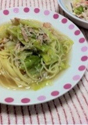 春キャベツとしらすの和風スパゲティ-レシピのメイン写真