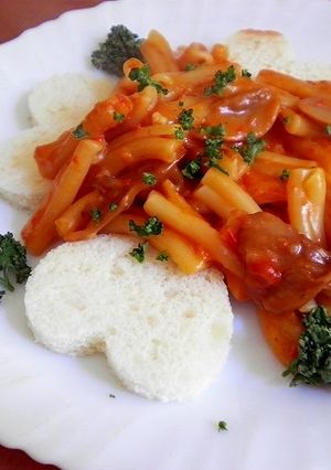 ハートが可愛い♪ショートパスタ-レシピのメイン写真