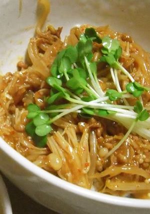 節約！なのに簡単美味！肉もやし丼★-レシピのメイン写真