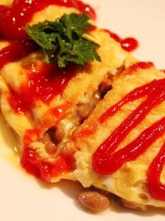 納豆オムレツ-レシピのメイン写真