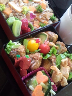 筍そぼろご飯のお弁当♪-レシピのメイン写真