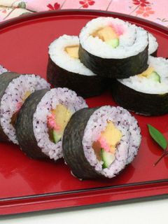 紅白巻き寿司-レシピのメイン写真