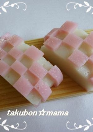 お弁当にチェック柄のかまぼこ♪-レシピのメイン写真
