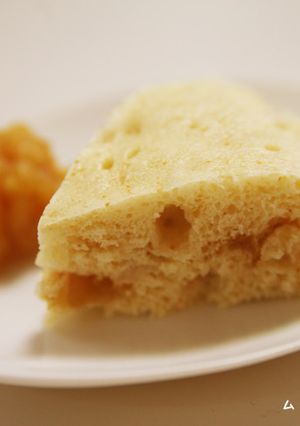 モチモチ☆餅入りりんご蒸しケーキ♪-レシピのメイン写真