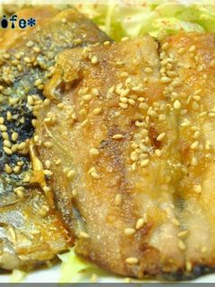 ☆ピリ辛梅風味のさんま蒲焼き☆-レシピのメイン写真