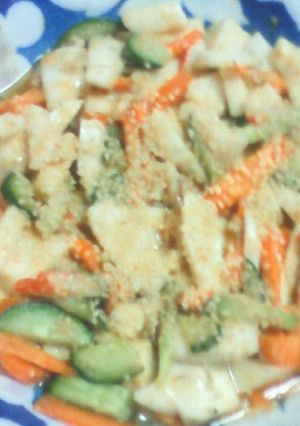 長芋きゅうり人参の胡麻味噌和え-レシピのメイン写真