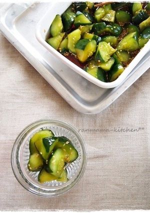 キュウリの中華風漬けもの(塩麹入り)-レシピのメイン写真