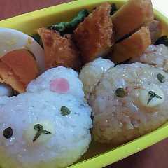 リラックマとコリラックマの仲良し弁当-レシピのメイン写真
