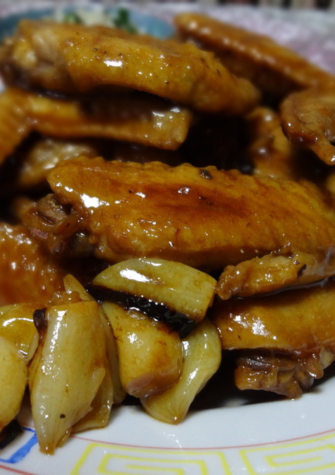 簡単・鶏手羽の酢じょうゆ煮-レシピのメイン写真