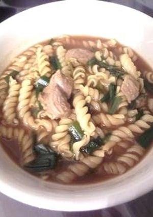 ラム肉カレースープパスタ-レシピのメイン写真