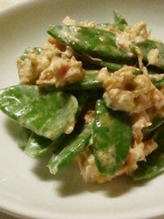 さやえんどうとシーチキンのゴママヨあえ-レシピのメイン写真