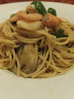 フレッシュバジルとシーフードの和風パスタ-レシピのメイン写真