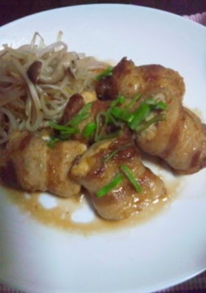 バラ巻き豆腐の甘辛だれ-レシピのメイン写真