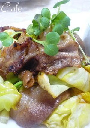 豚バラ肉と春キャベツのバターしょうゆ炒め-レシピのメイン写真