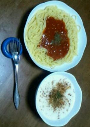 新感覚！焼かずにグラタンつけスパ-レシピのメイン写真