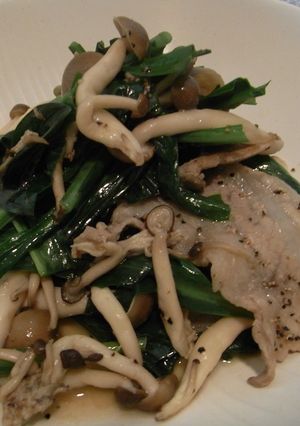 行者にんにくと豚バラ肉のスタミナ炒め-レシピのメイン写真