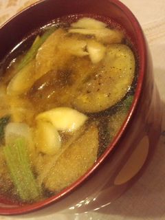 焼きなすの味噌汁-レシピのメイン写真