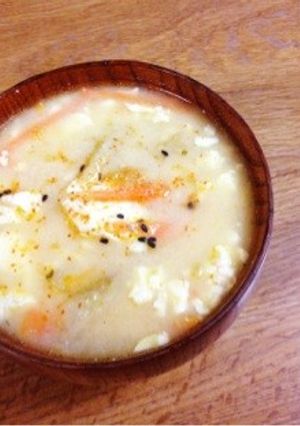 根菜と豆腐の炒め汁-レシピのメイン写真