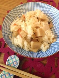 お袋の味、たけのこご飯-レシピのメイン写真
