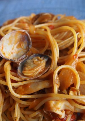 ボンゴレロッソ☆あさりとトマトのパスタ-レシピのメイン写真