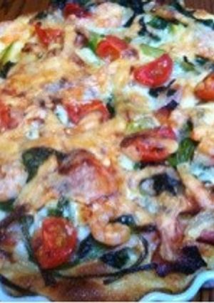 野菜たっぷりキッシュ食パン編-レシピのメイン写真