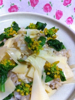 超簡単..丼で..5分.たけのこご飯-レシピのメイン写真
